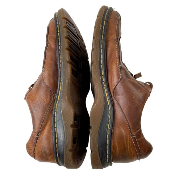 Dr. Martens Men's Brown Leather Casual Oxfords Size 10 (8B81) - Picture 2 of 7